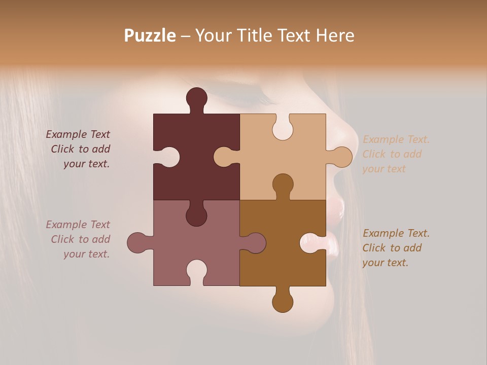 Model Brown Bright PowerPoint Template