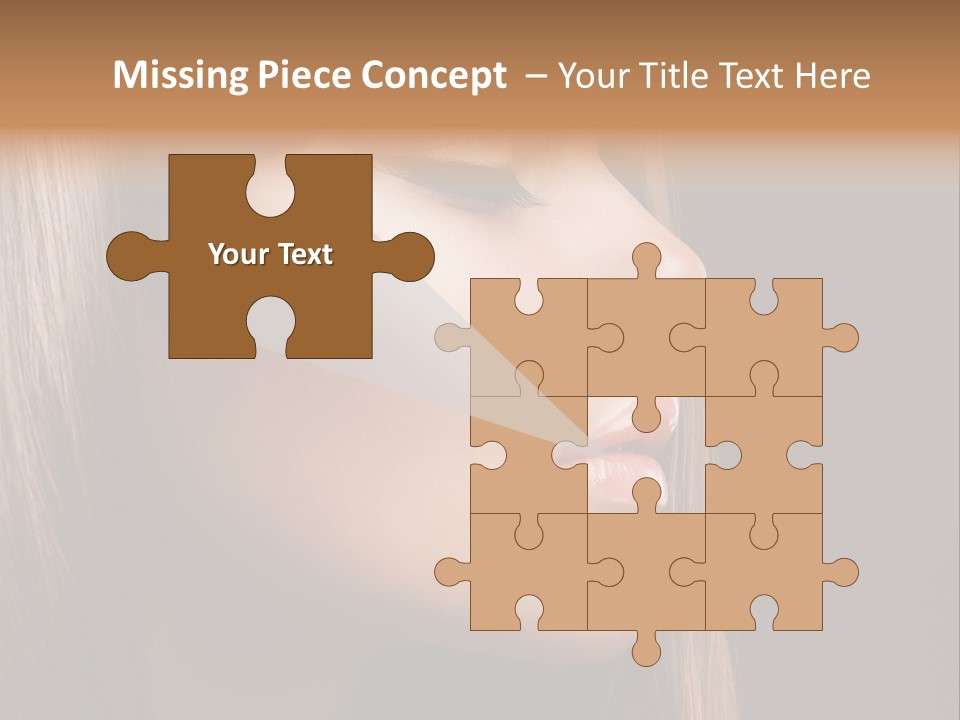 Model Brown Bright PowerPoint Template