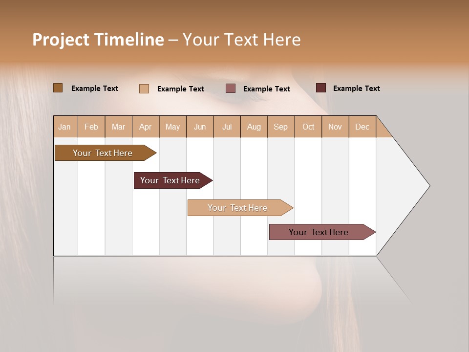 Model Brown Bright PowerPoint Template