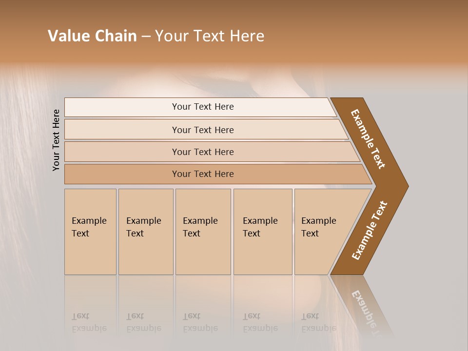 Model Brown Bright PowerPoint Template