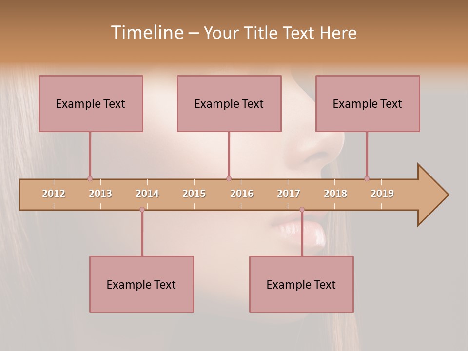 Model Brown Bright PowerPoint Template