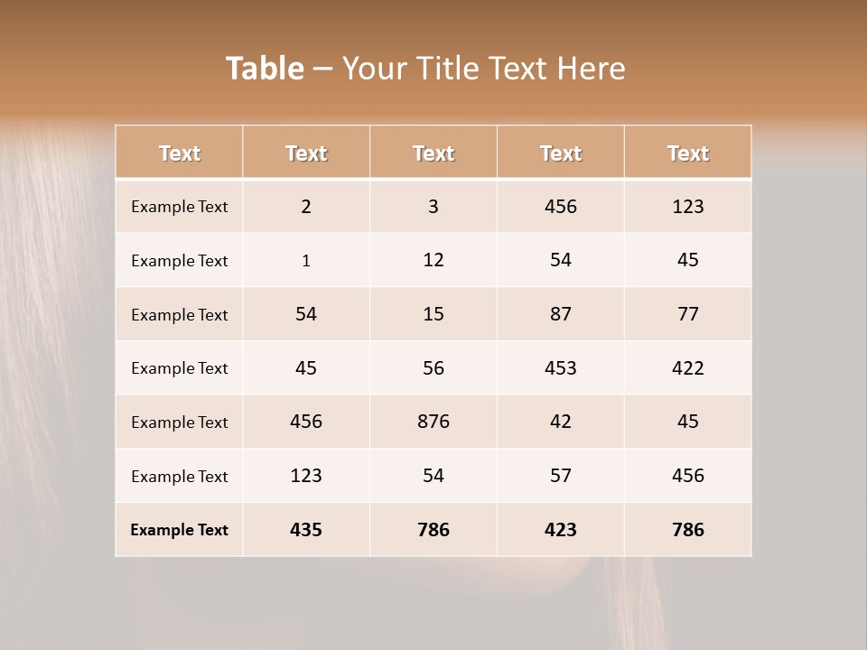 Model Brown Bright PowerPoint Template