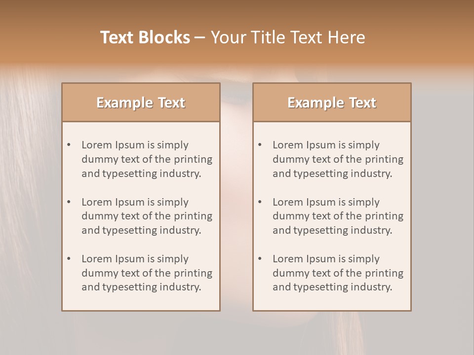 Model Brown Bright PowerPoint Template