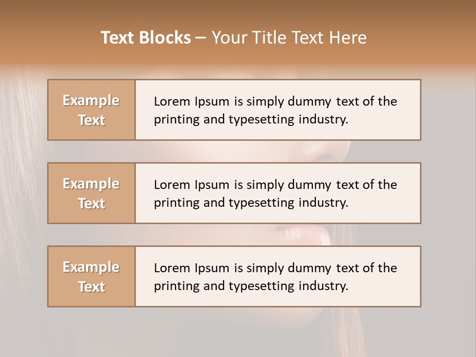 Model Brown Bright PowerPoint Template