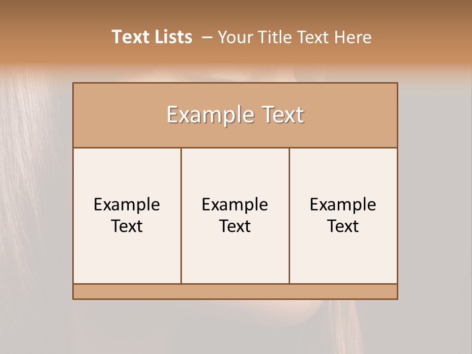 Model Brown Bright PowerPoint Template