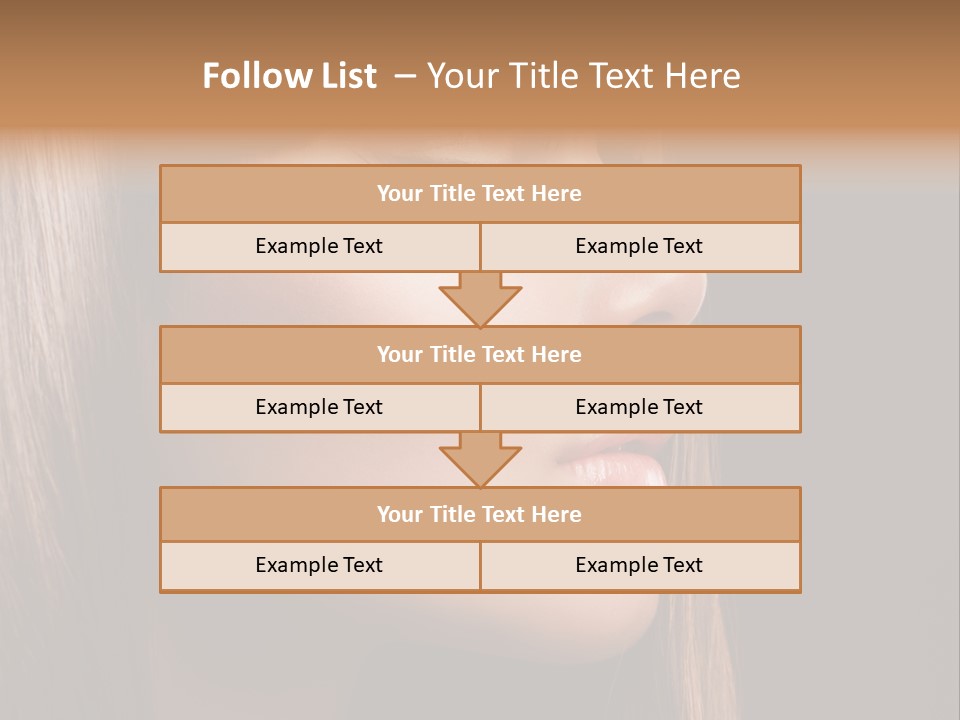 Model Brown Bright PowerPoint Template