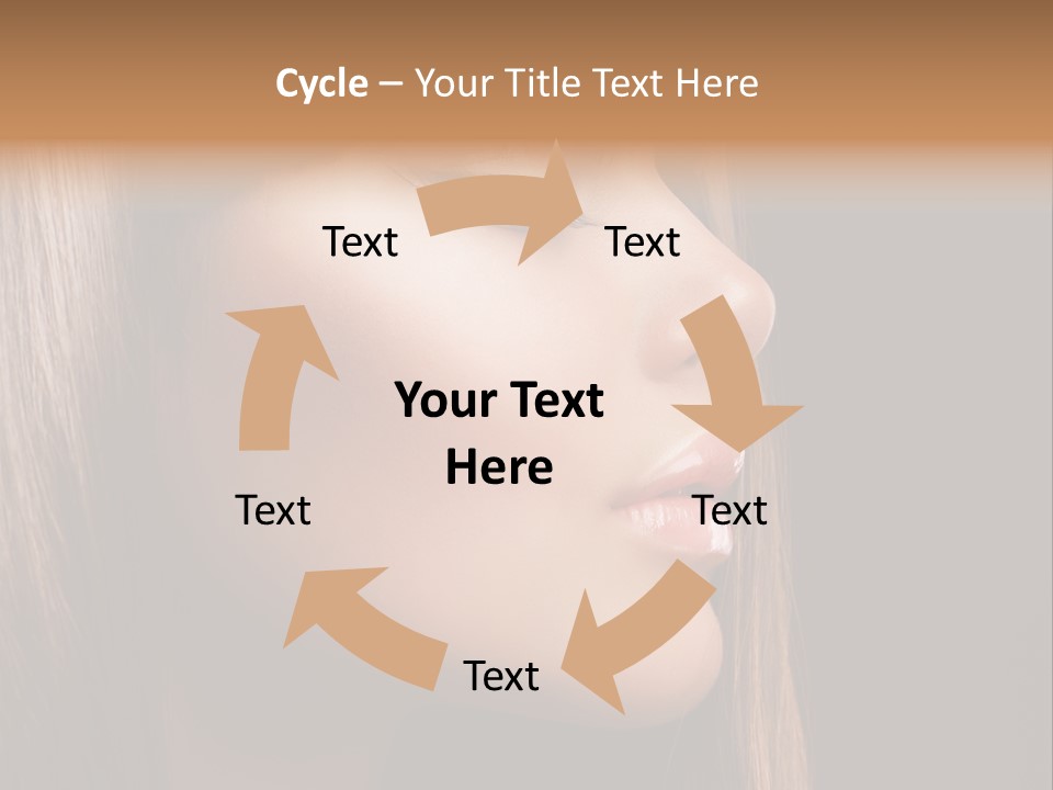 Model Brown Bright PowerPoint Template