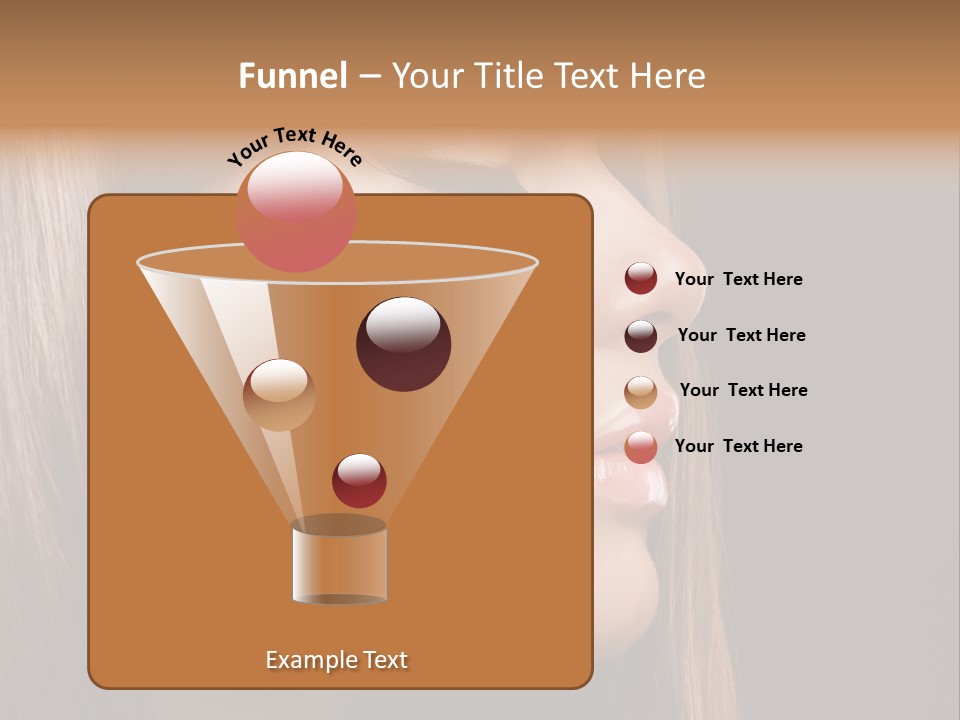 Model Brown Bright PowerPoint Template