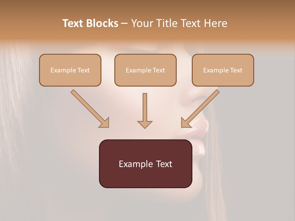 Model Brown Bright PowerPoint Template