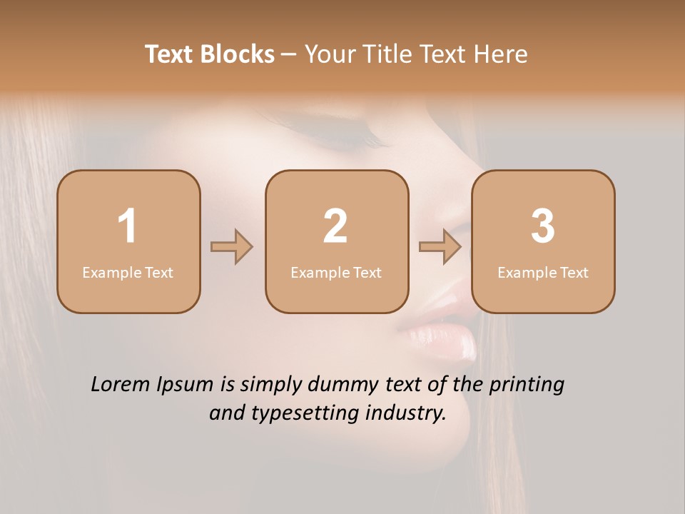 Model Brown Bright PowerPoint Template