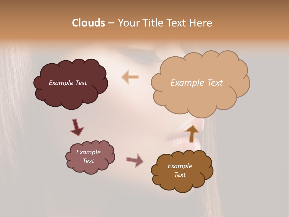 Model Brown Bright PowerPoint Template