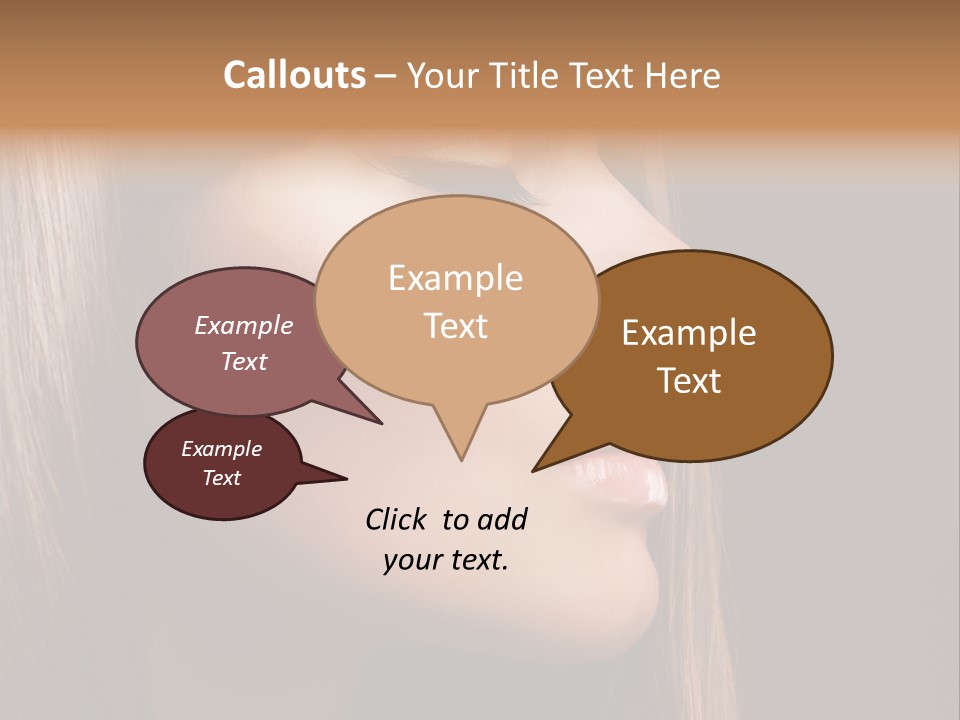 Model Brown Bright PowerPoint Template