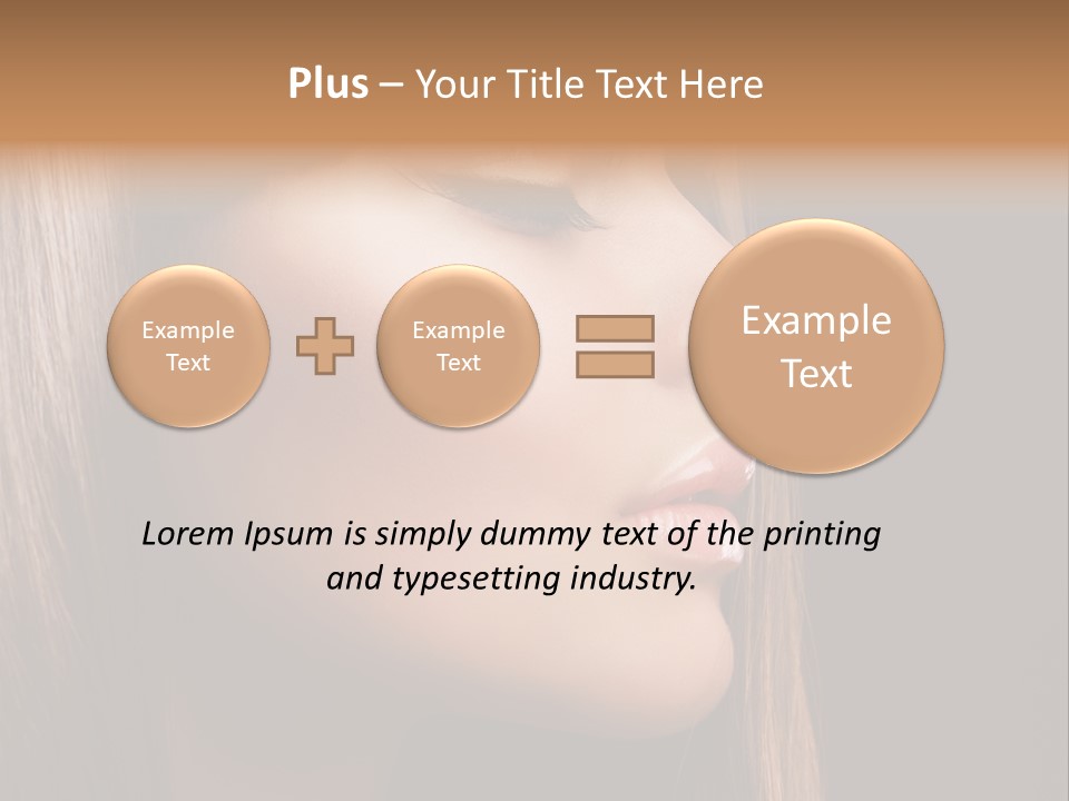 Model Brown Bright PowerPoint Template