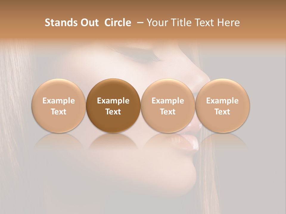 Model Brown Bright PowerPoint Template