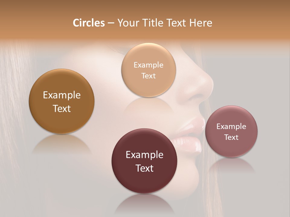 Model Brown Bright PowerPoint Template
