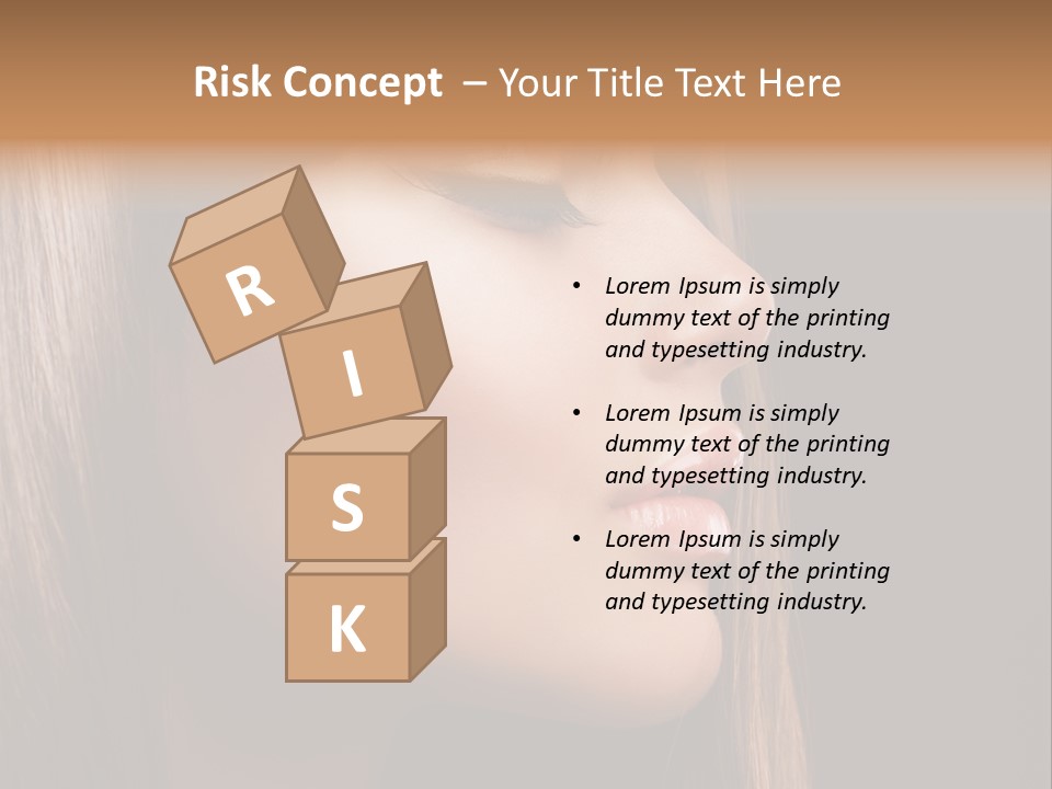 Model Brown Bright PowerPoint Template