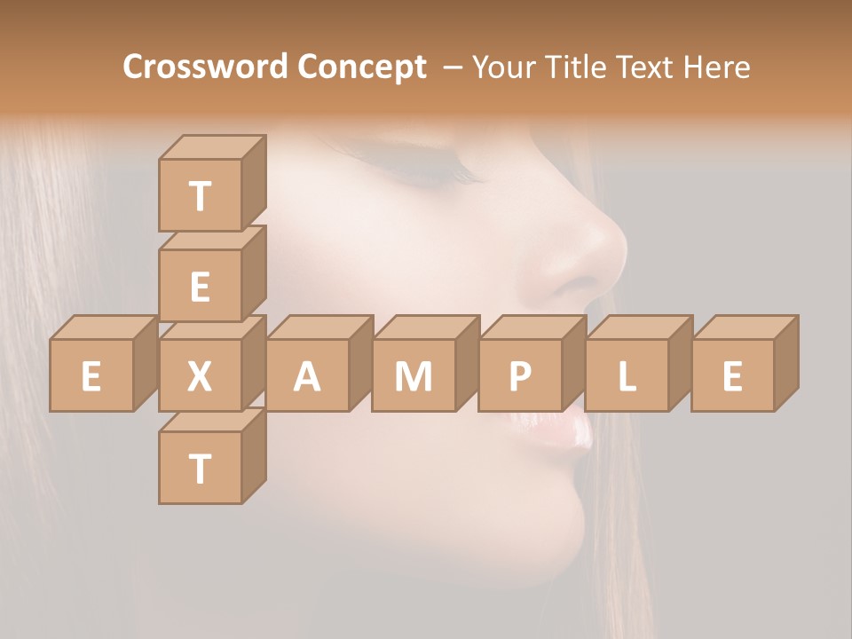 Model Brown Bright PowerPoint Template