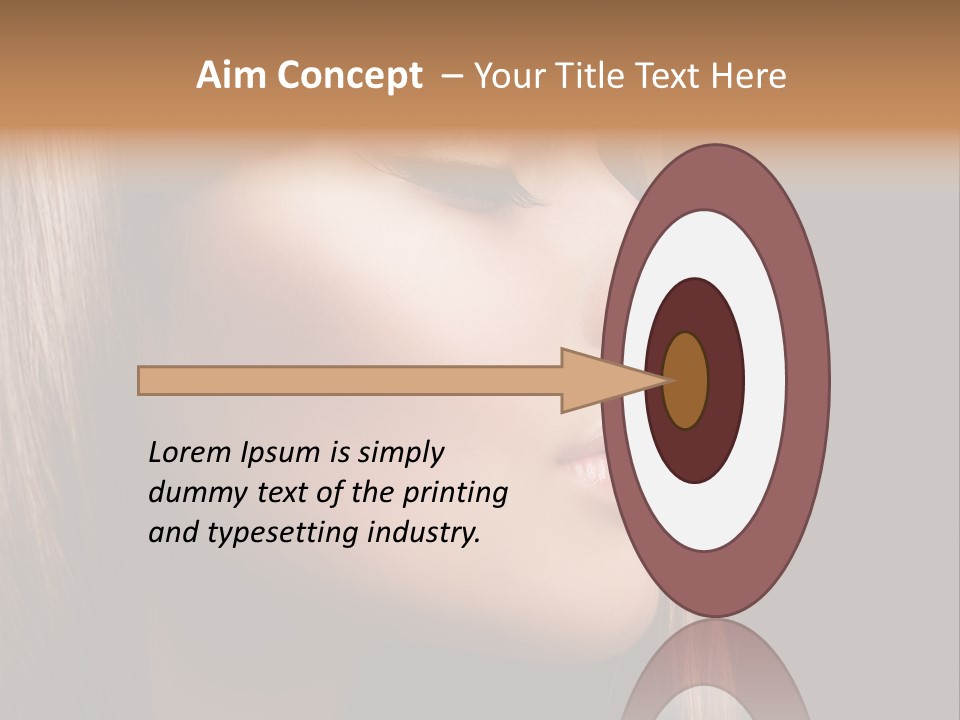 Model Brown Bright PowerPoint Template