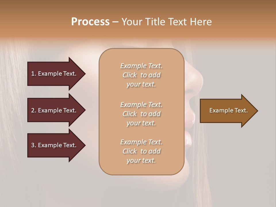 Model Brown Bright PowerPoint Template
