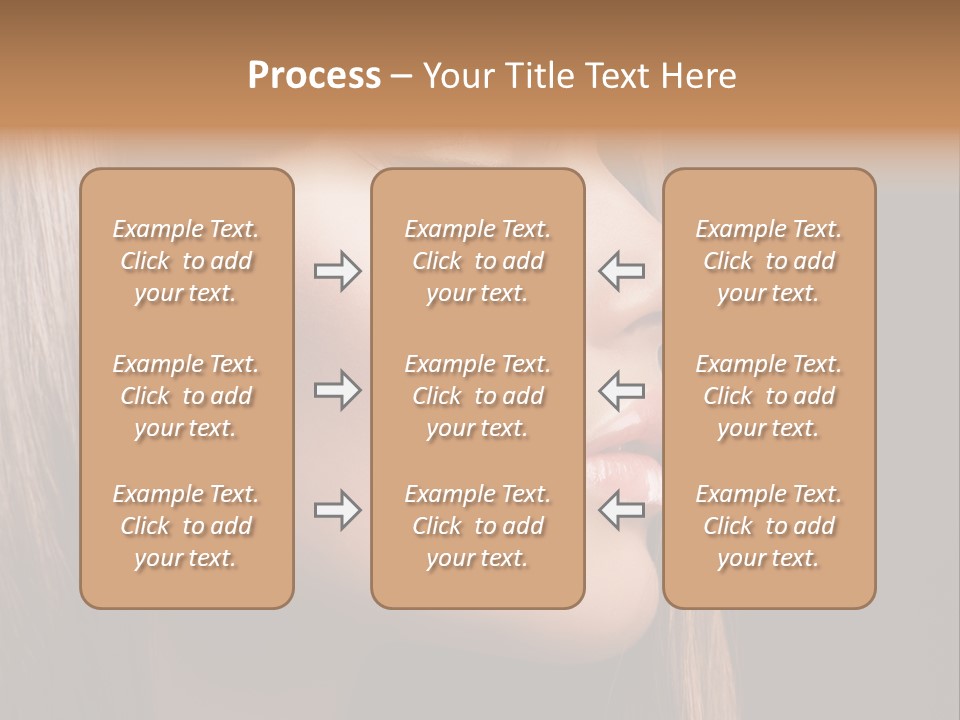 Model Brown Bright PowerPoint Template