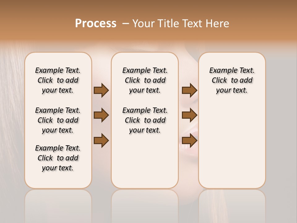Model Brown Bright PowerPoint Template