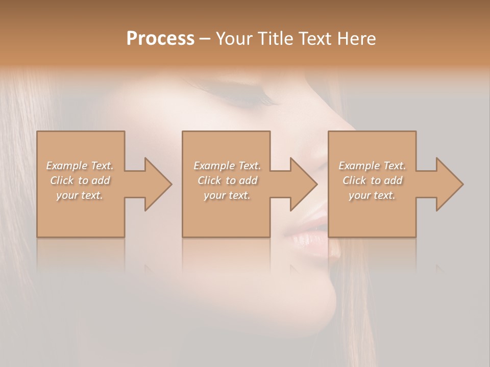 Model Brown Bright PowerPoint Template