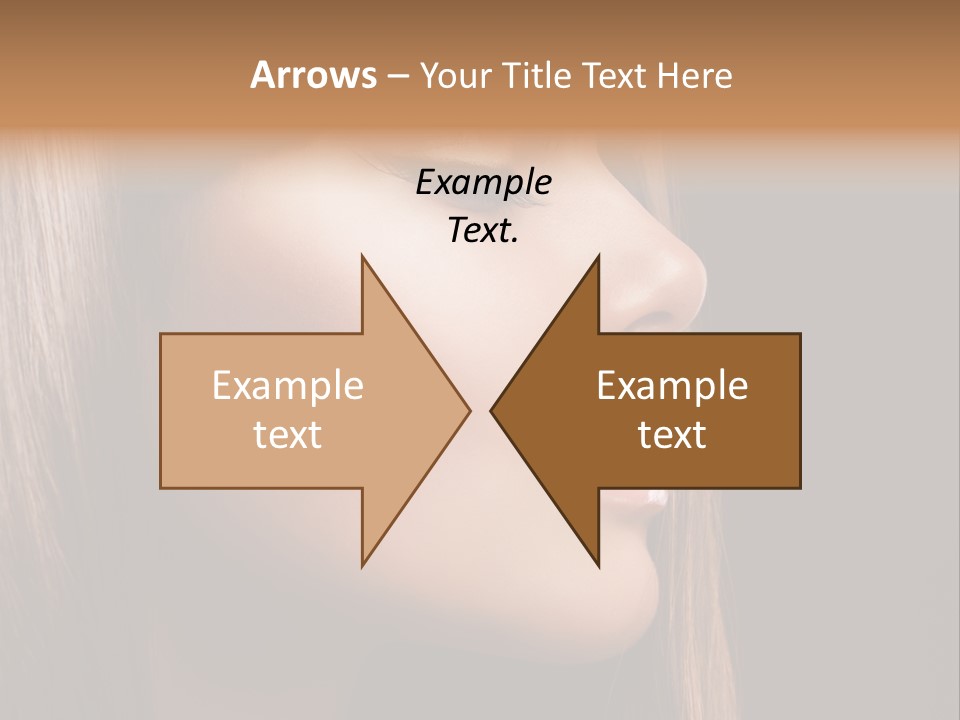 Model Brown Bright PowerPoint Template
