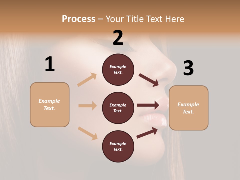 Model Brown Bright PowerPoint Template