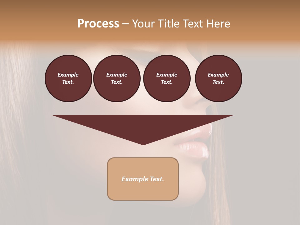 Model Brown Bright PowerPoint Template