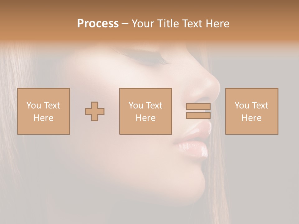 Model Brown Bright PowerPoint Template