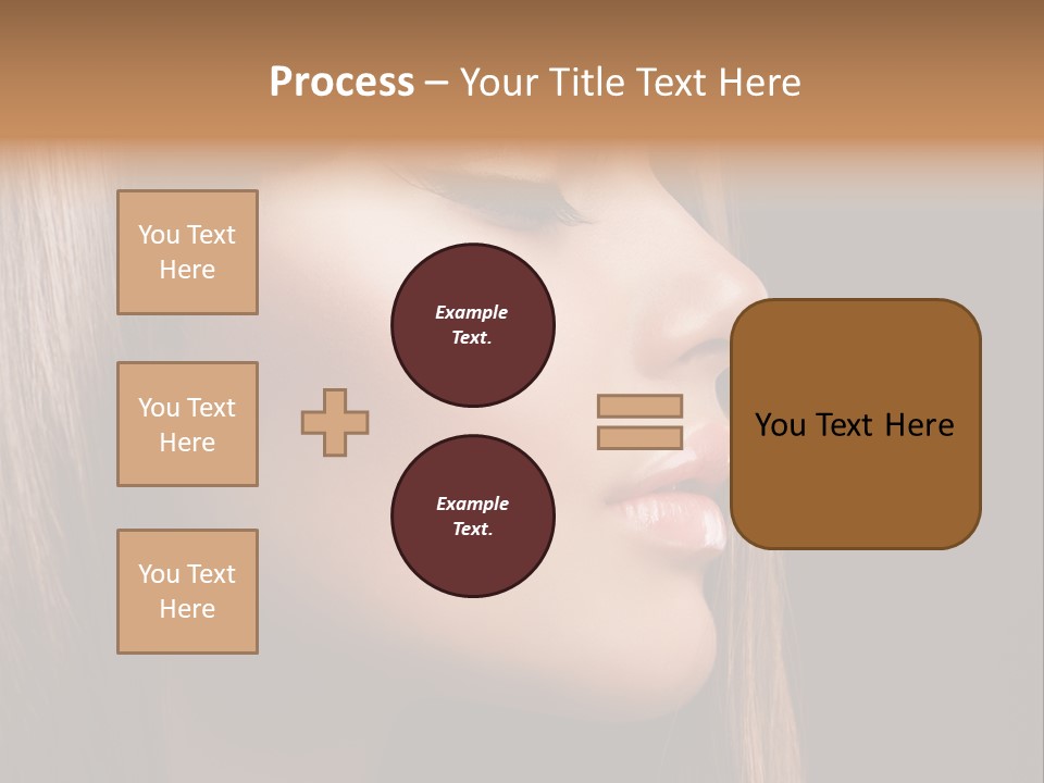 Model Brown Bright PowerPoint Template