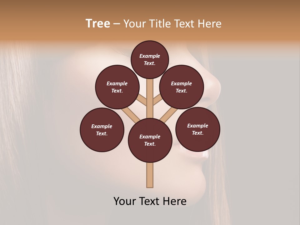 Model Brown Bright PowerPoint Template