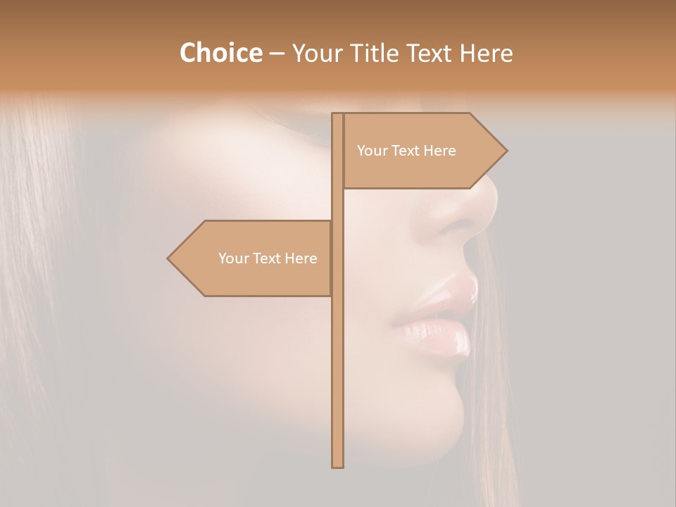 Model Brown Bright PowerPoint Template