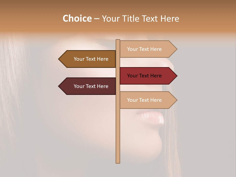 Model Brown Bright PowerPoint Template