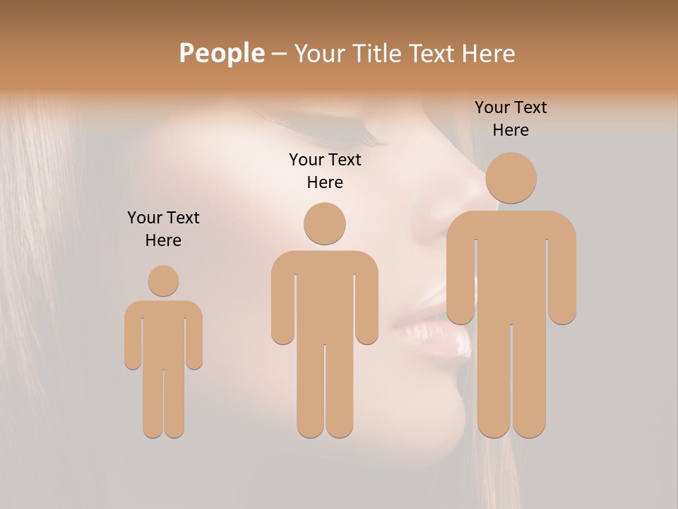 Model Brown Bright PowerPoint Template