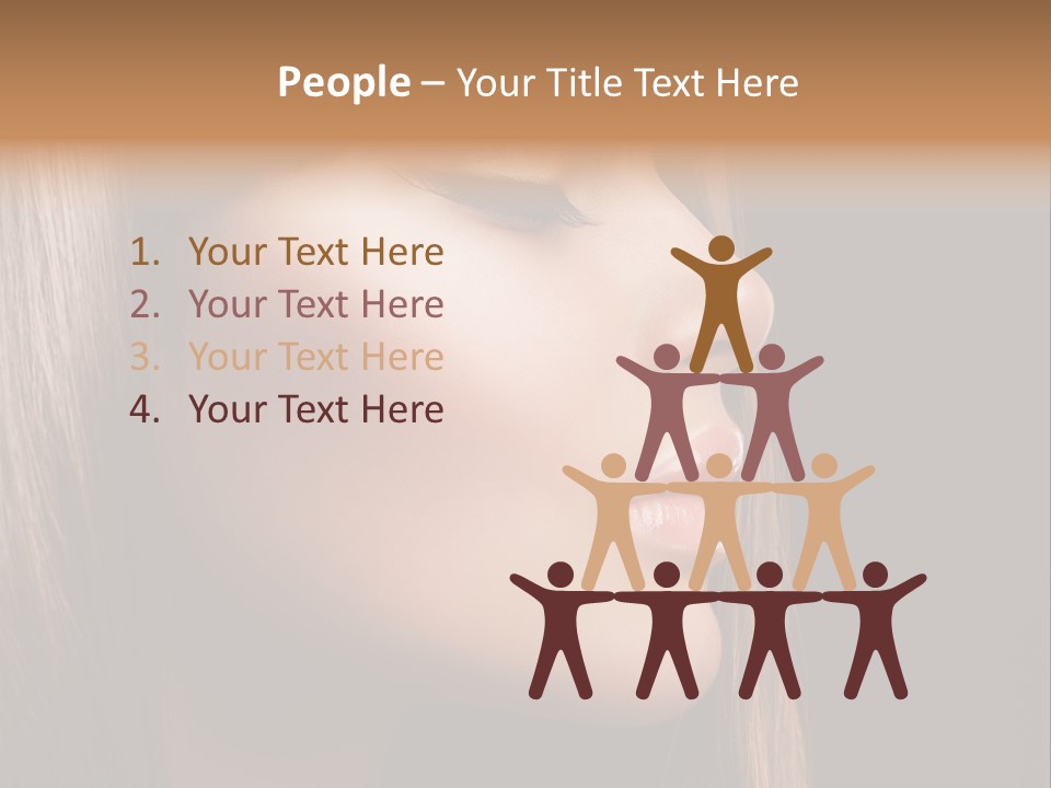 Model Brown Bright PowerPoint Template