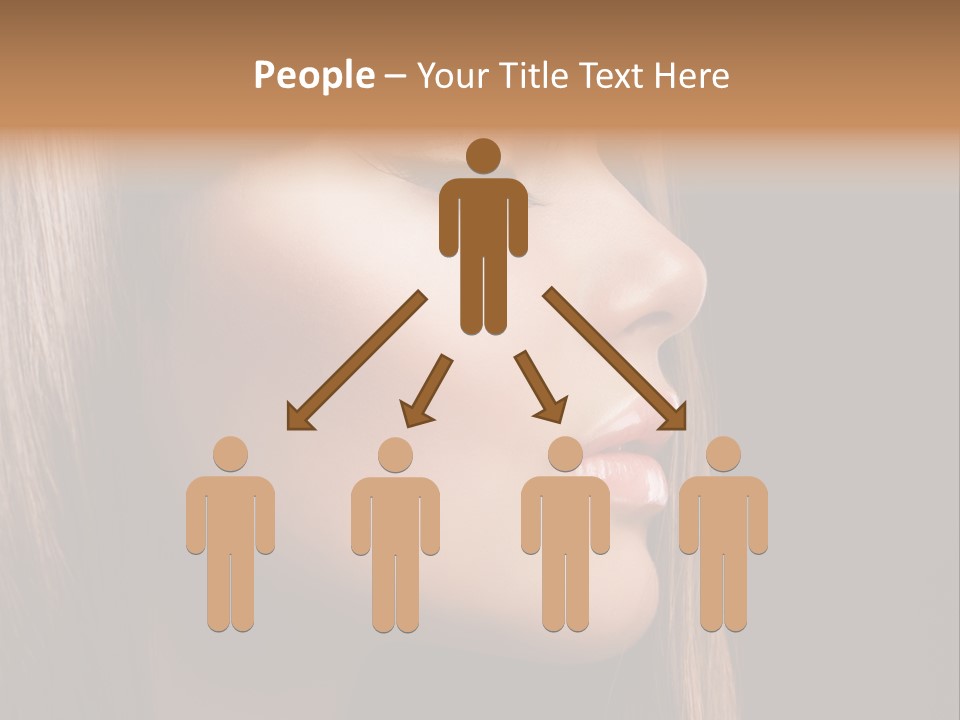 Model Brown Bright PowerPoint Template