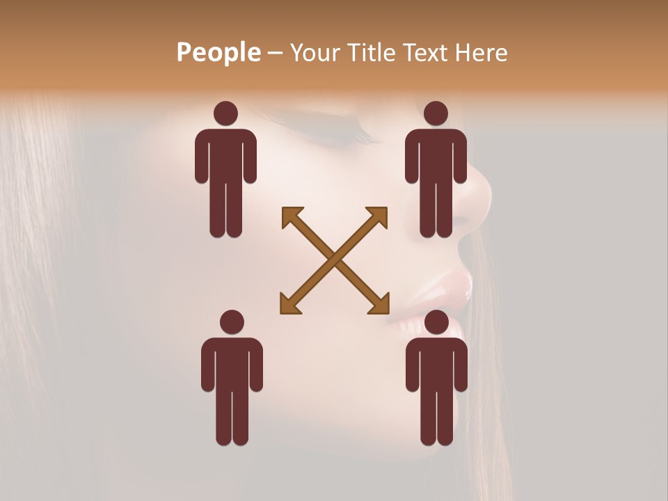 Model Brown Bright PowerPoint Template