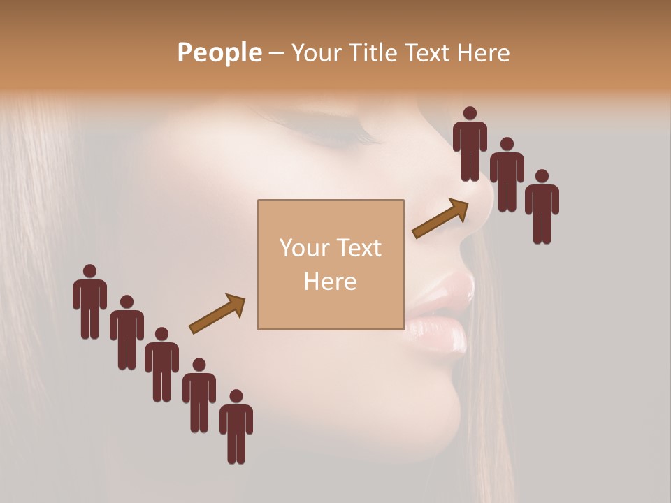 Model Brown Bright PowerPoint Template