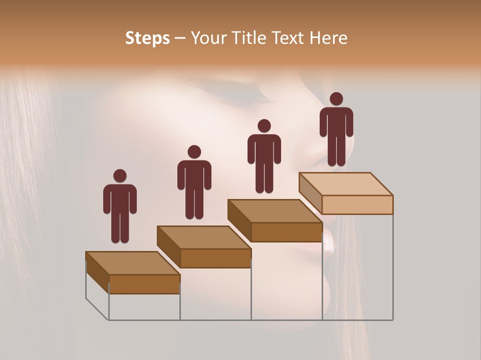 Model Brown Bright PowerPoint Template