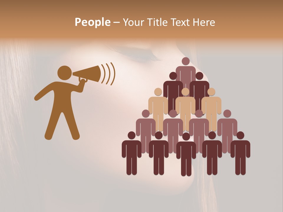 Model Brown Bright PowerPoint Template