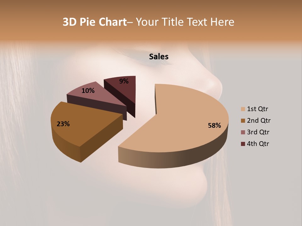 Model Brown Bright PowerPoint Template