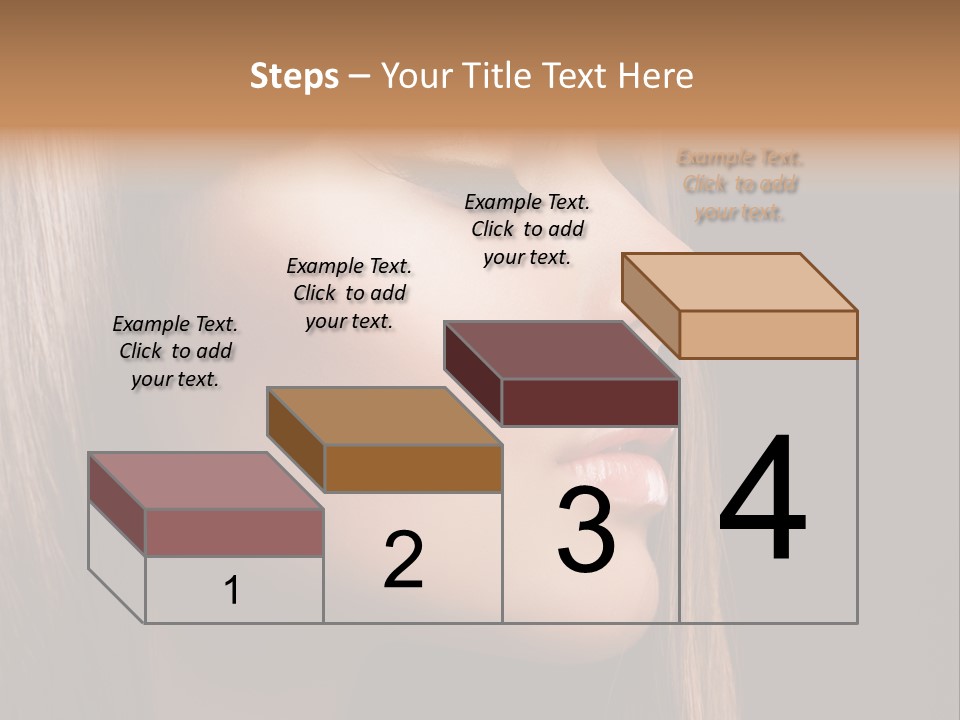 Model Brown Bright PowerPoint Template