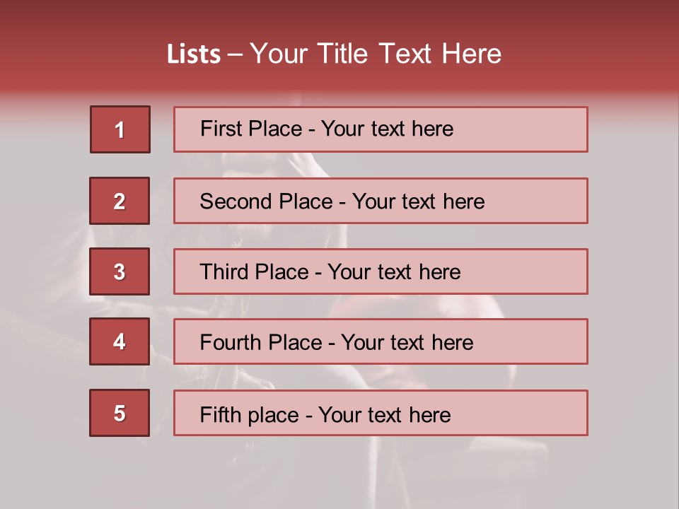 Girl Athlete Sports Clothing PowerPoint Template