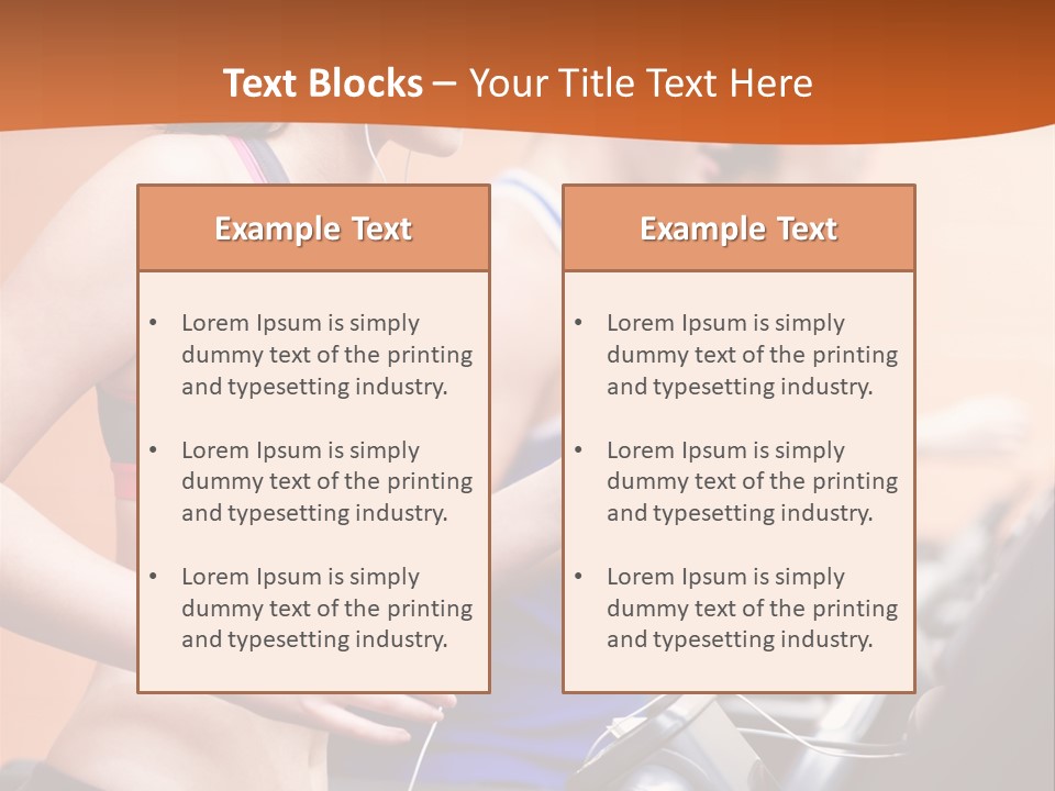 Center Male Shoulder PowerPoint Template
