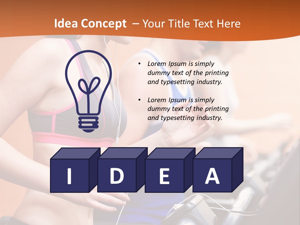 Center Male Shoulder PowerPoint Template