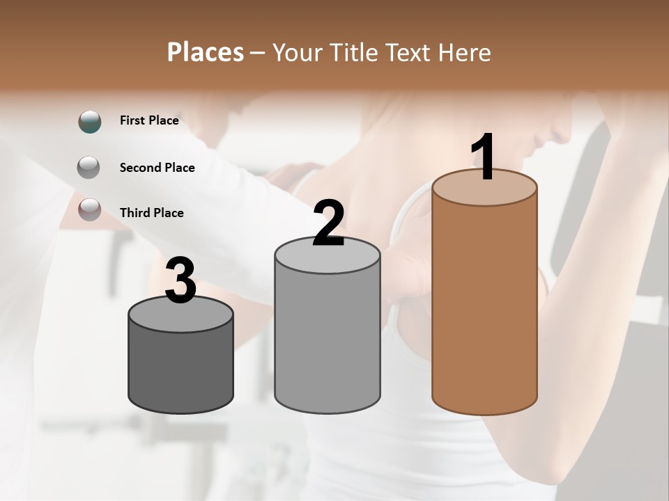 Two Stationary Equipment Athletic Injury PowerPoint Template