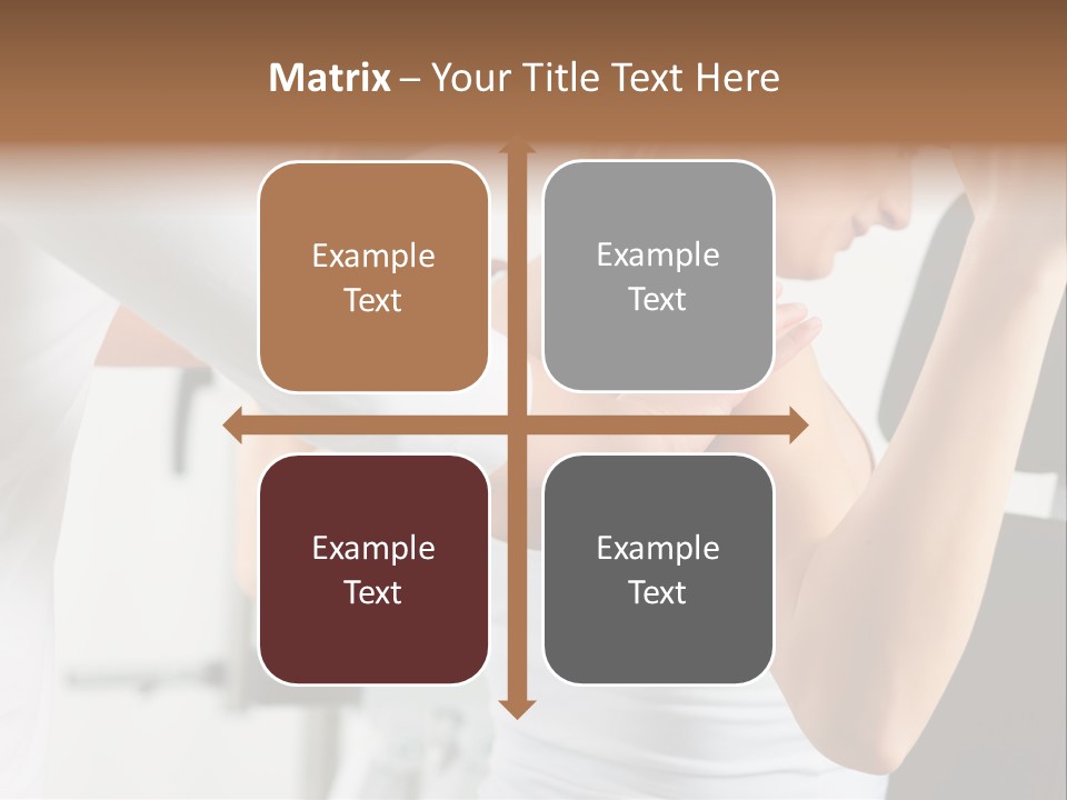 Two Stationary Equipment Athletic Injury PowerPoint Template