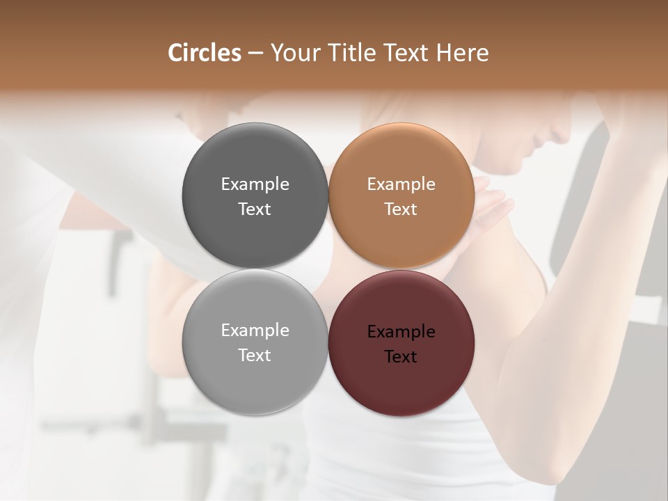 Two Stationary Equipment Athletic Injury PowerPoint Template