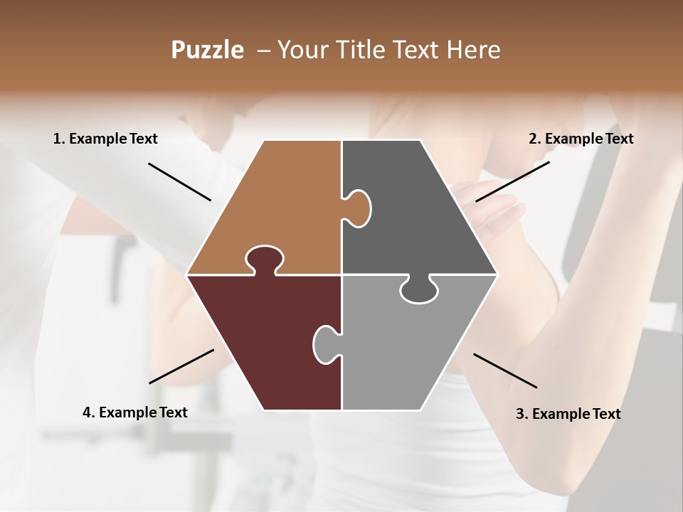 Two Stationary Equipment Athletic Injury PowerPoint Template